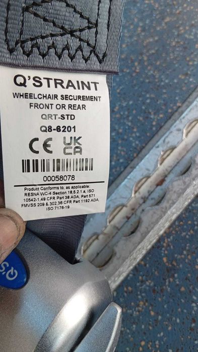 Cintos fixação cadeiras rodas