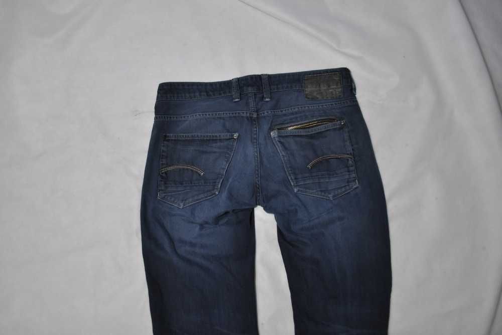 G-STAR STRAIGHT L 94cm 34/34 męskie spodnie jeansowe straight slim s3v