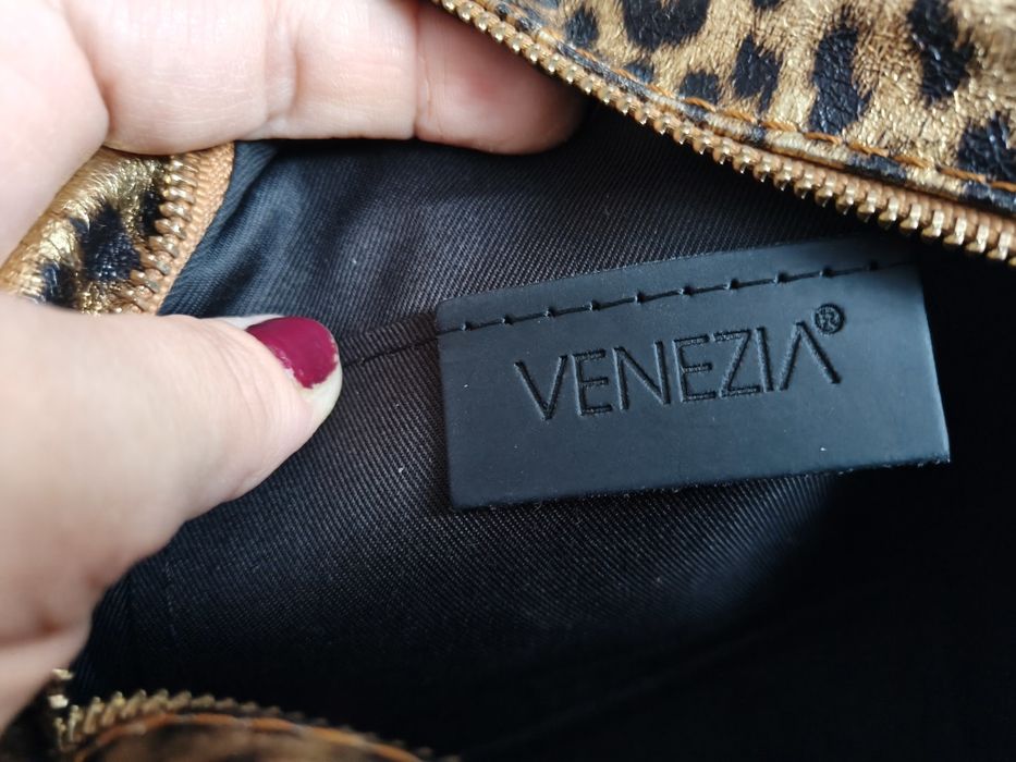 VENEZIA torebka damska,wzór "panterka"