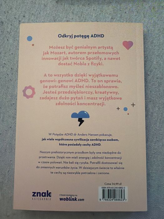 Anders Hansen Potęga ADHD Odkryj swój niezwykły mózg, stan idealny