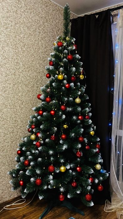 Ялинка штучна ПВХ КАРПАТСЬКА СНІЖНА# Ель, Елка, Ёлка искусственная.