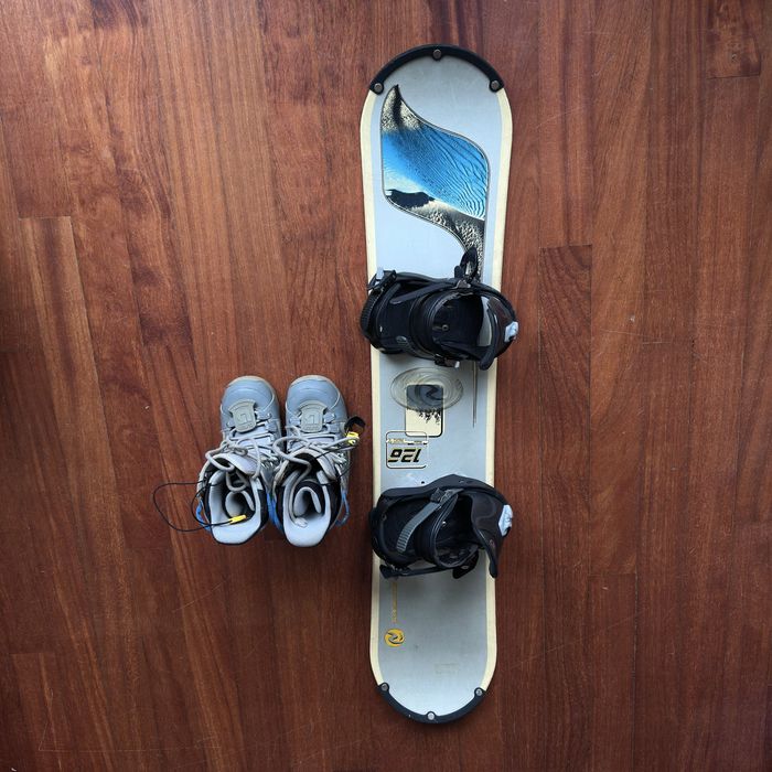 Prancha e Fixações Rossignol+ Botas Burton - Snowboard - Junior