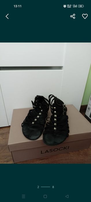 Sandały Vero moda skóra naturalna