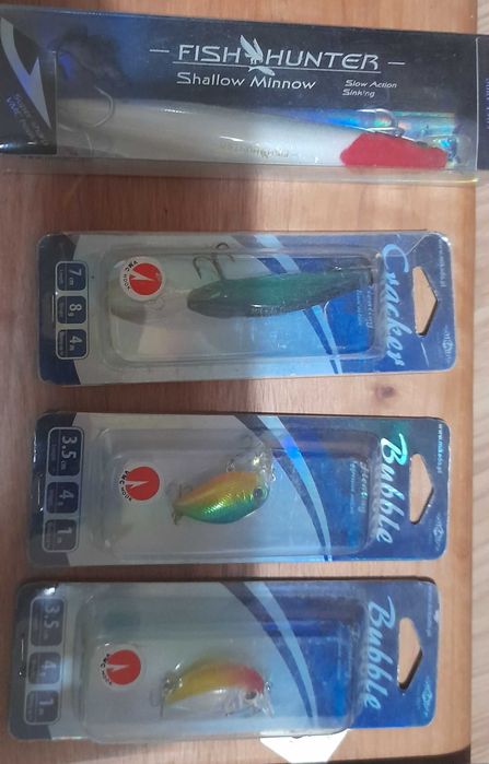 Lote de amostras achigã/robalo novas a estrear