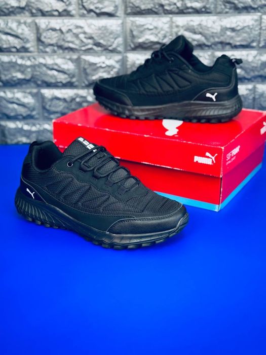 Термо Кроссовки мужские Пума / черные осенние кросовки Пума мужские