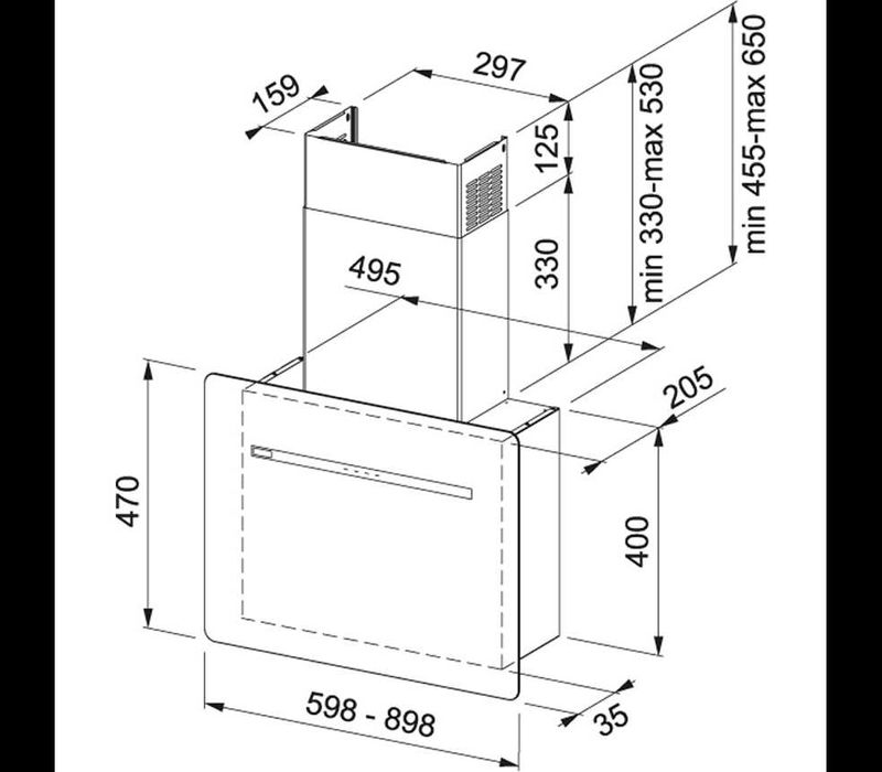 Okap Franke - FSFL 905 BK