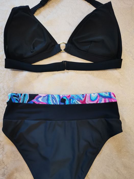 Kostium kąpielowy dwuczęściowy Butik rozm M, majtki wysoki stan