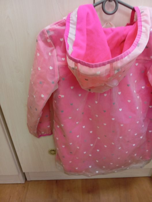 Куртка вітровка дощовик на флісі на дівчинку