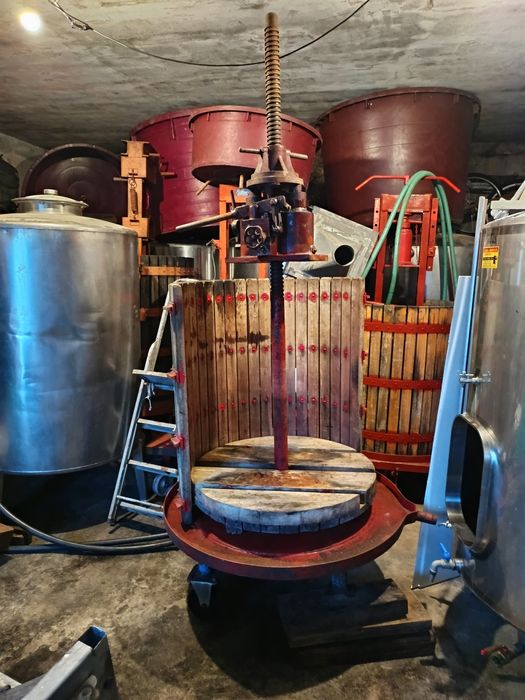 Prensa hidráulica de vinho uvas