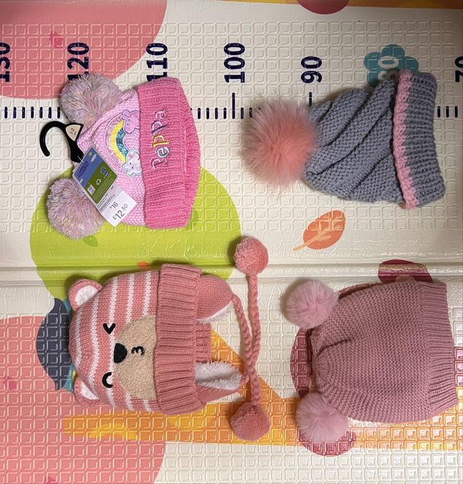 Зимові шапочки 6 місяців-1,5 роки