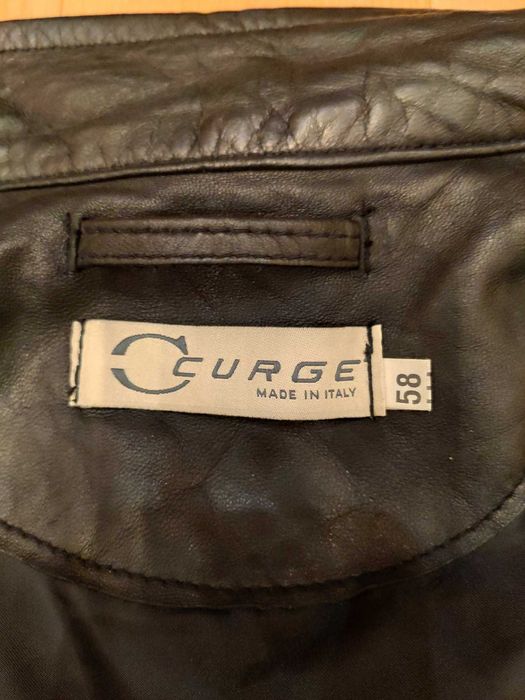 Мужская кожаная куртка размер 54