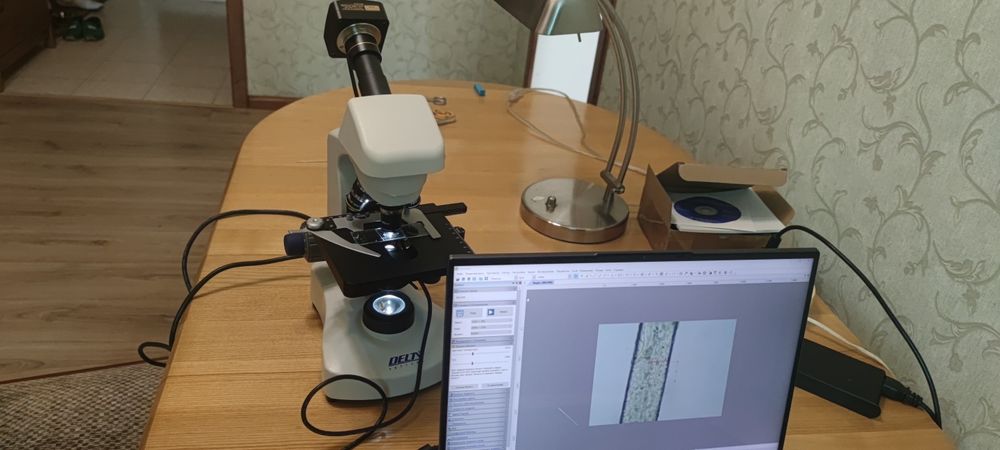 Микроскоп Delta Optical с камерой 3,1MP
