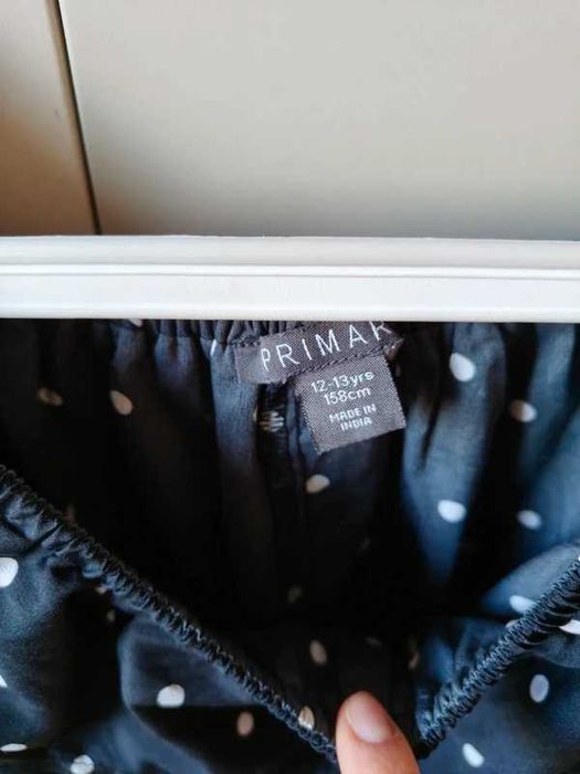 Bluzka w kropki z krótkim rękawem Primark r. XS