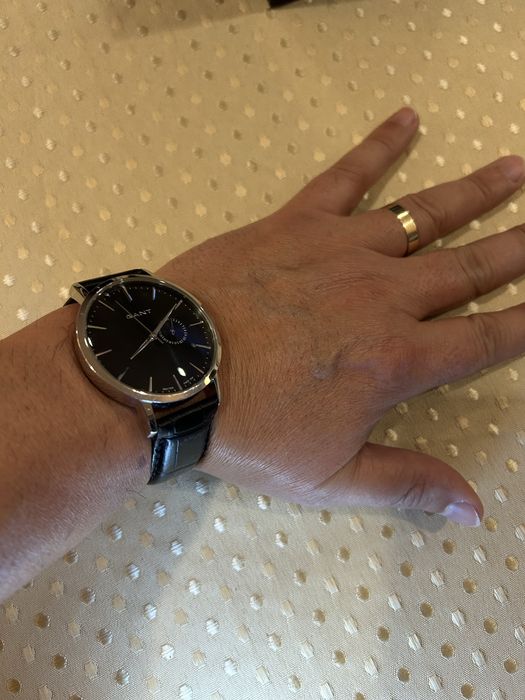 Relogio classico preto Gant