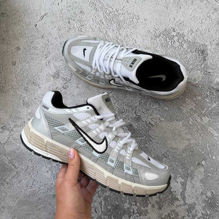 !АКЦІЯ! Nike P-6000 silver white 37 38 39 40 41 42 43 44 45