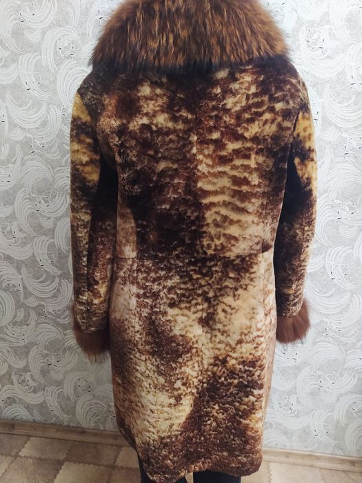 Шуба, мутоновая, размер L