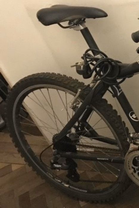 Bicicleta Team Off Road Preto Matte Com mudanças Sistema Shimano prof