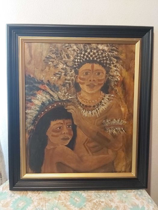 pintura a óleo sobre tela