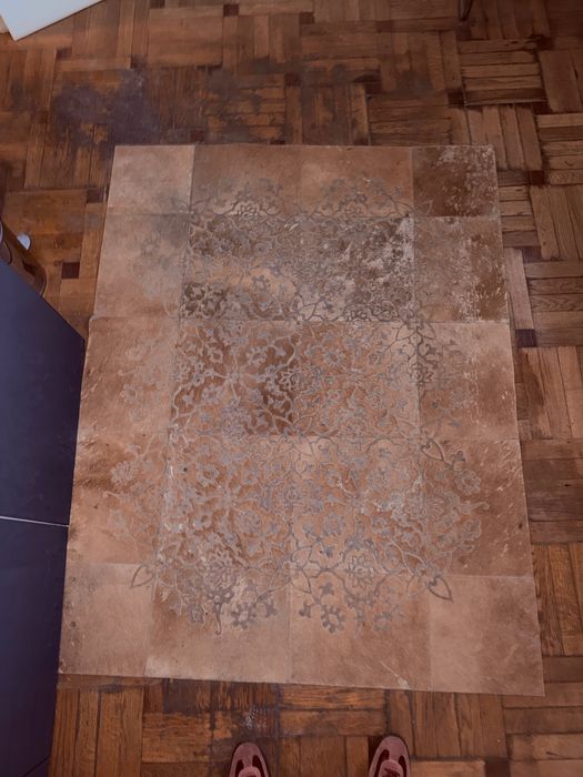 Tapete de Pele verdadeira com padrões