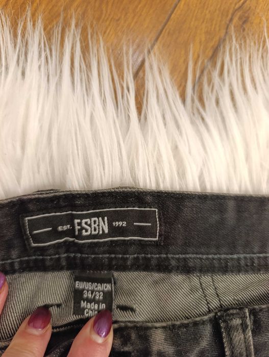 Jeansy męskie slim straight |pas90| 34/32