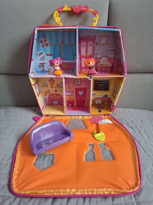 Zestaw Lalaloopsy domek laleczki walizka
