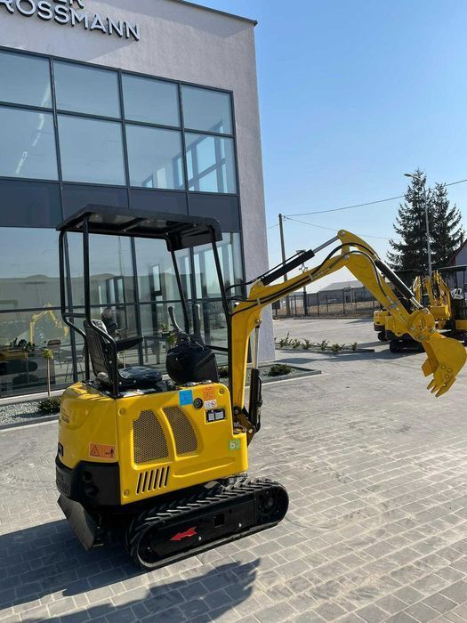 Minikoparka 1000kg + ruchome ramię + rozsuwane gąsienice