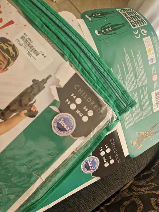 Disfarce crianca Militar