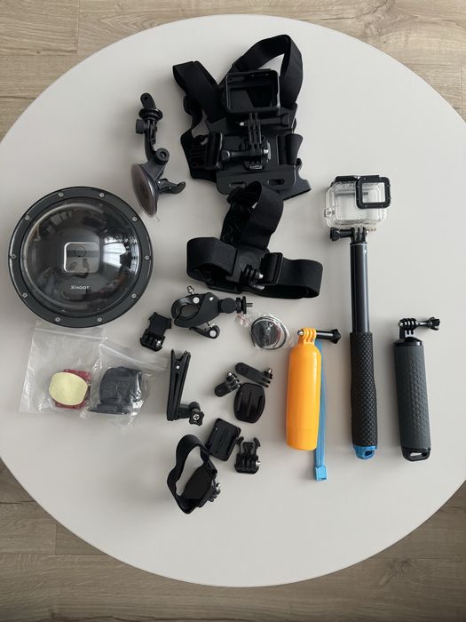 GoPro 7 hero black + akcesoria w tym „rybie oko”