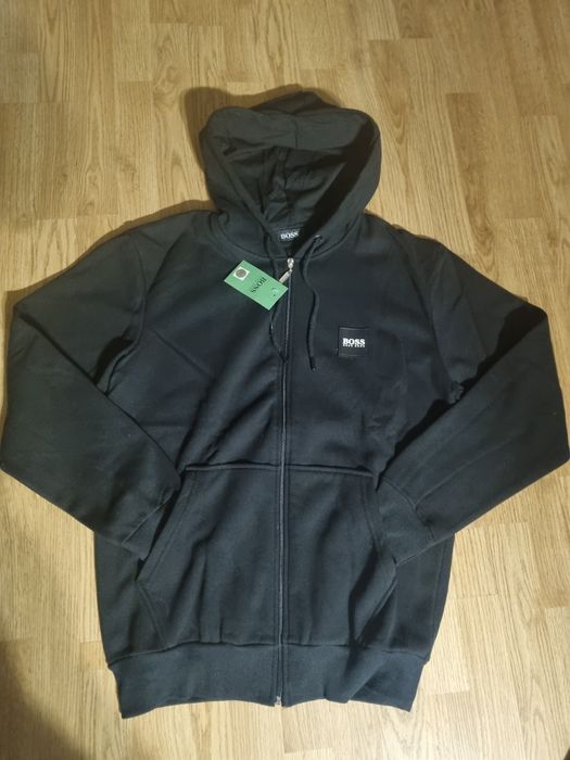 Dres 2XL Boss bluza spodnie ocieplany z kapturem czarny