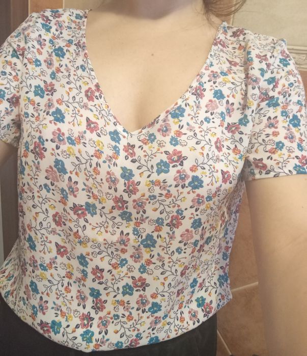 Szyfonowa bluzka łąka