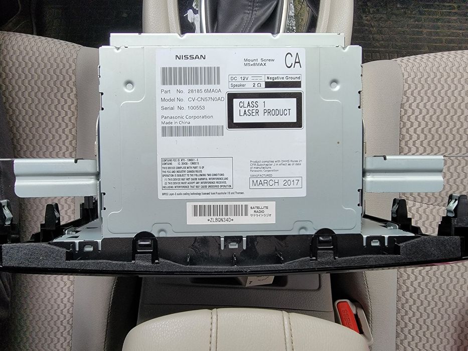 Магнітола NISSAN Rogue sport S 2017