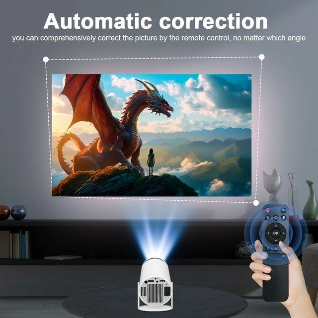 Проектор "MAGCUBIC" HY300Pro 4K HDMI Android 11 Bluetooth 5.0 Wi-Fi 6 домашній кінотеатр
