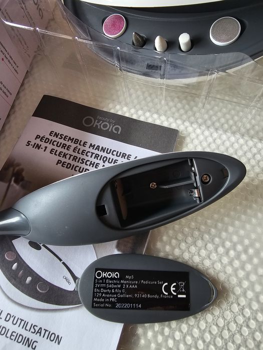 Manicure & Pedicure Elétrico Okoïa – Kit Completo com 5 Acessórios