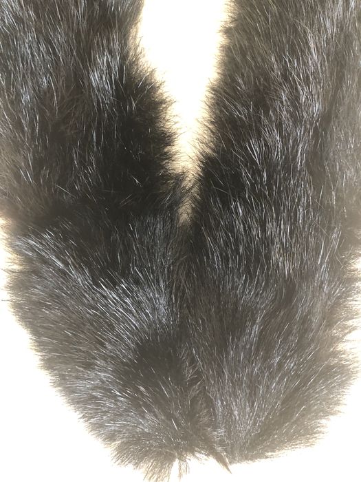 Gola da Vison Preta  para casaco