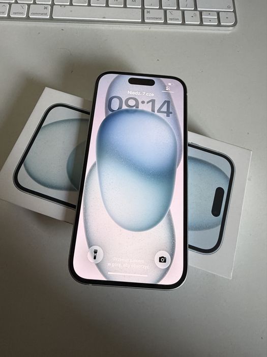 Bateria 100% iPhone 15 128gb Blue Idealny