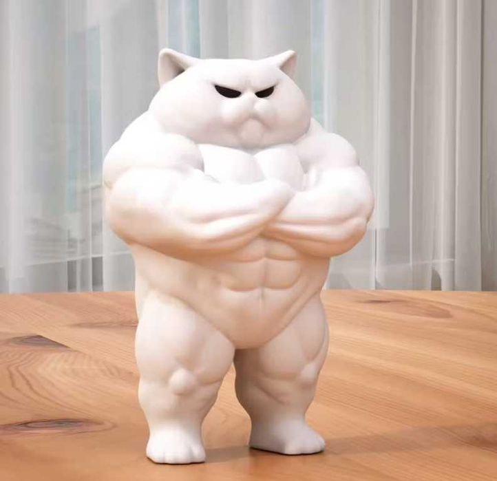 Nowa rzeźba gym kota