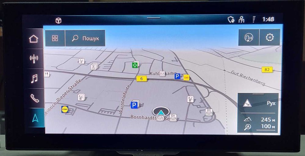 Українська карти MIB3 VW AUDI Q4 A4 Q7 Q8 PORSCHE Tiguan америка китай