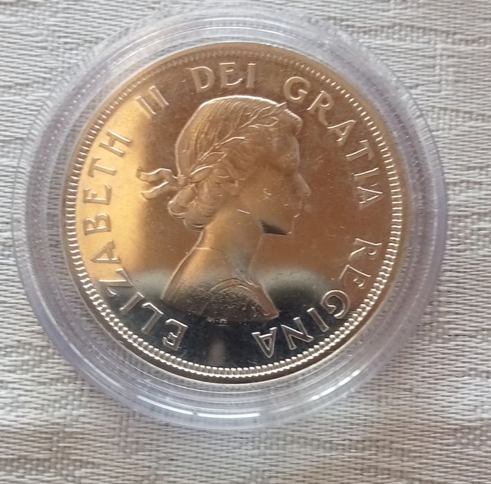 Kanada 1 Dolar 1964 r Konferencja w Quebeq srebro