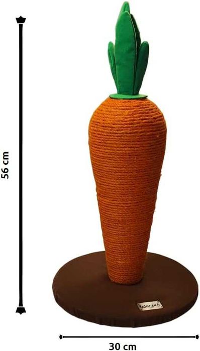 Arranhador para gato em forma de cenoura 30 x 56 cm - NOVO SELADO