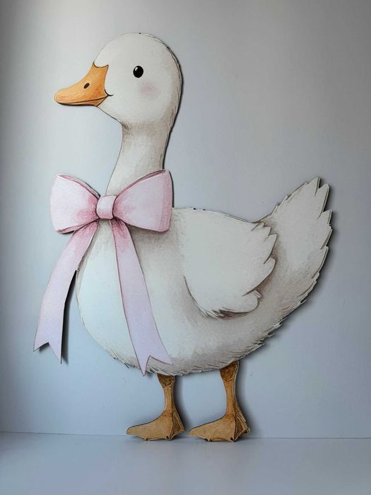 figurki wielkoformatowe dekoracje ścianki balonow nadruk UV kaczka gęś