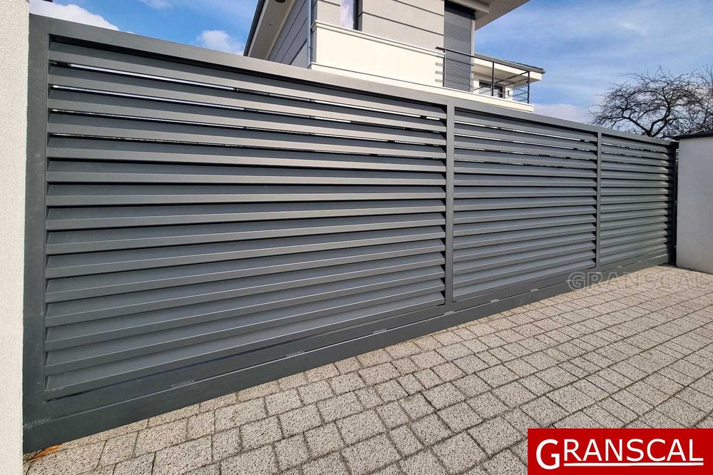 Ogrodzenie metalowe nowoczesne aluminiowe płot furtka brama