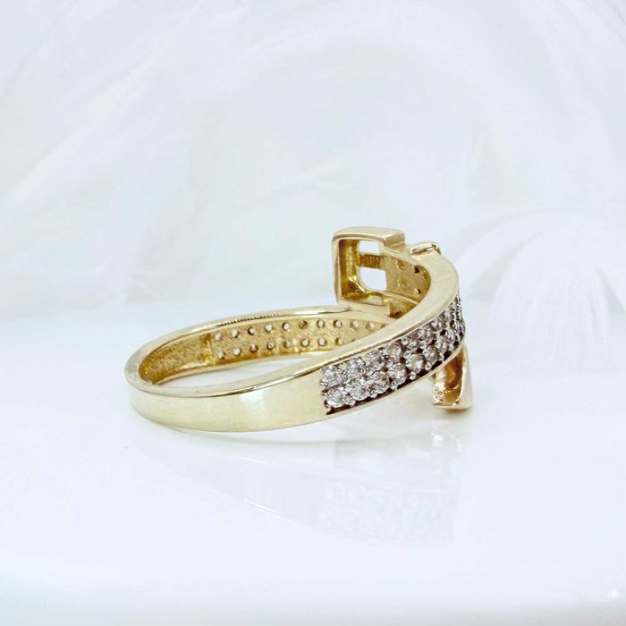 Nieużywany złoty pierścionek PR.585 14K PASEK