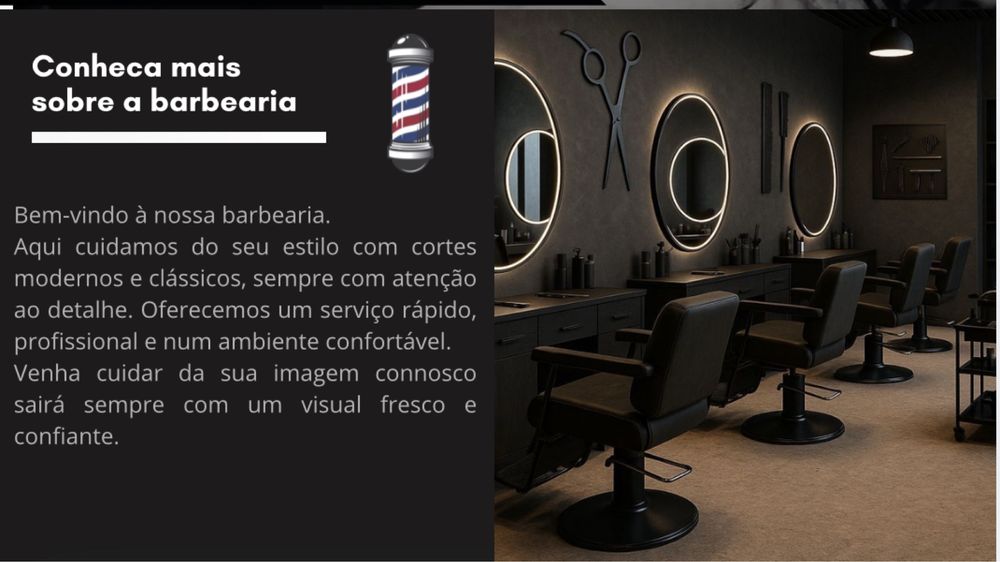 vendo site para barbearia