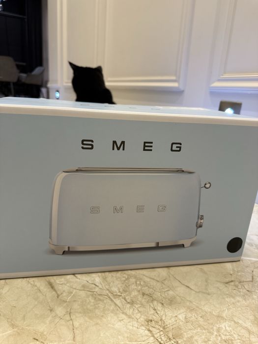 Тостер Smeg чорний великий