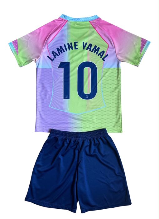 Дитяча футбольна форма Lamine Yamal #10 Ламін Ямаль ФК Барселона 2026/2027. Вишиті логотипи, преміум якість! Футболка + шорти!