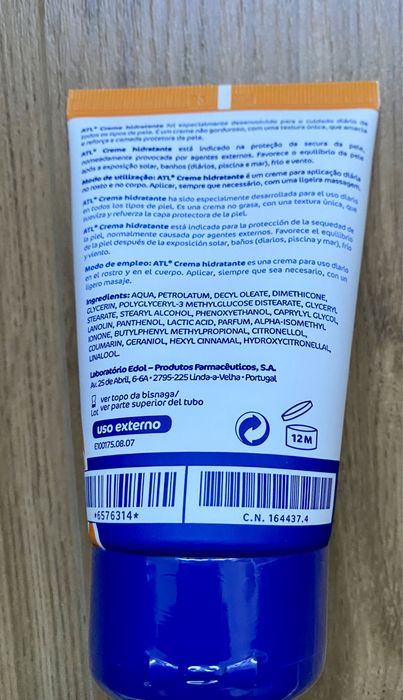 Edol ATL Creme Hidratante rosto e corpo 100g SELADO