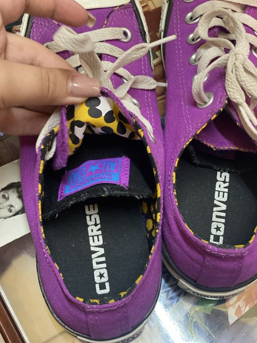 Оригінальні Converse All Star, р. 39 (24.5 см), фіолетові, подвійний