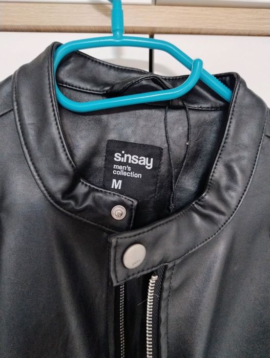 Męska kurtka ramoneska Sinsay rozmiar M czarna stan bdb