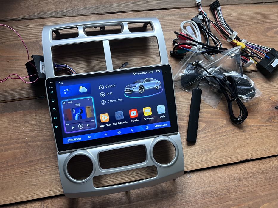 Магнітола Android  Kia Sportage 2 2004-2010 Carplay Wifi Bluetooth
