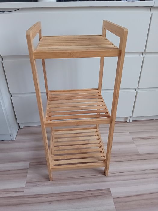 Regał bambusowy do kuchni łazienki z 3 półkami